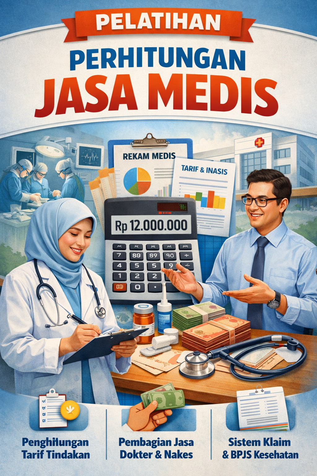 Pelatihan Perhitungan Jasa Medis Secara Berkeadilan Dengan Metode Konversi, Proporsi Atau Berbasis Unit Cost